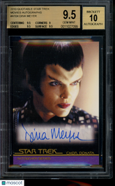 2010 Quotable Star Trek Movies Autograph Dina Meyer Limited Auto BGS 9.5/10
